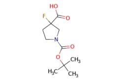eMolecules​&nbsp;1-[(tert-butoxy)carbonyl]-3-fluoropyrrolidine-3-carboxylic acid | Pharmablock | 1001754-59-1 | MFCD08703174 | 233.239 | C10H16FNO4 | 97.000 | CC(C)(C)OC(=O)N1CCC(F)(C1)C(O)=O | 2.5g | 686929318