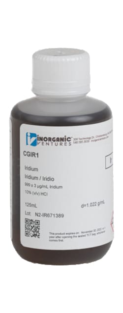 Inorganic Ventures&nbsp;ICP 1000UG/ML IRIDIUM 125ML