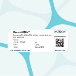 Bio X Cell IgG1 LALA-PG, Anti-Hen Egg Lysozyme, 1 MG, Quantity: Each of