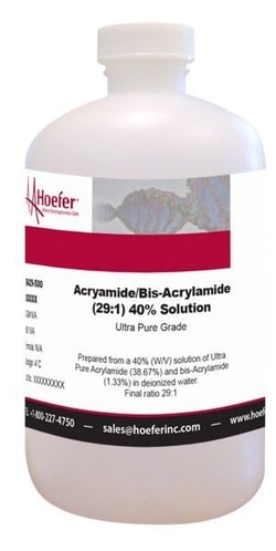 Hoefer, Inc 30% Bis-Acrylamide Solution 37.5:1, 500 ml