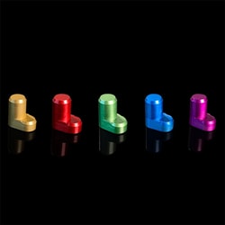 Instech&nbsp;Aluminum Cap for One Channel Vascular Access Buttons&trade; for Mice. Package of 5 Different Colors.