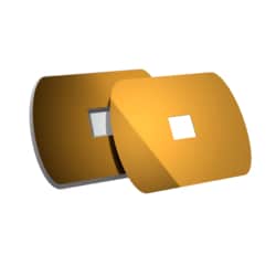 Simpore Inc&nbsp;50 nm thick Non-porous Silicon Nitride500×500 µm single window2.9 mm diameter + 0.1 mm thick chip framePack of 10