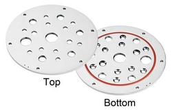Chemglass Life Sciences&nbsp;Headplate for 5L & 7L Bioreactors, 19 Ports, 316L Stainless Steel
