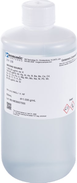 Inorganic Ventures&nbsp;28 ELEMENT ICP CALIBRATION/QUA
