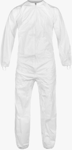 Lakeland Industries&nbsp;CLEANMAX  CLEAN NONSTERILE  Microporous Cleanroom coverall.  Bound seams, elastic back, wrists, ankles, thumbloops, zipper placket.  Individually packaged. 25/case with overlay bag. Size MD