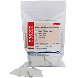 CTL Scientific Supply Corp&nbsp;Reagent VISOCOLOR Powder Pillows for photometric determination of free Chlorine from 0.03 - 6.00 mg/L.  , contains 100 Powder Pillows