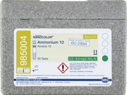 CTL Scientific Supply Corp NANOCOLOR Ammonium 10, contains 20 tube tests