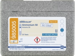 CTL Scientific Supply Corp NANOCOLOR Ammonium 50, contains 20 tube tests