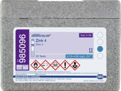 CTL Scientific Supply Corp NANOCOLOR Zinc 4, contains 20 tube tests