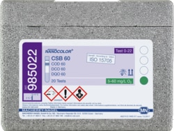 CTL Scientific Supply Corp NANOCOLOR COD 60, contains 20 tube tests, Quantity: