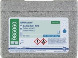 CTL Scientific Supply Corp NANOCOLOR Sulfate MR 400, contains 20 tube tests