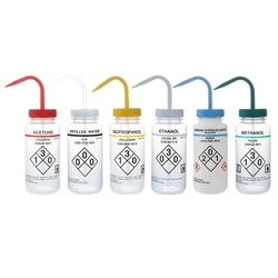 Chemglass Life Sciences&nbsp;Chemglass 500 mL LDPE Self-Venting Wash Bottle, Ethanol Labeled (Pack of 6)