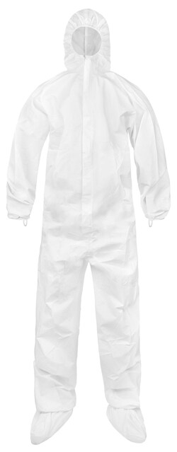Lakeland Industries&nbsp;CLEANMAX  CLEAN NONSTERILE  Microporous Cleanroom coverall with Hood & Boot.  Bound seams, elastic back, wrists, ankles, thumbloops, zipper placket.  Individually packaged. 25/case with overlay bag. Size 3X