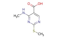 eMolecules​&nbsp;4-(Methylamino)-2-(methylthio)-5-pyrimidinecarboxylic acid | Ambeed | 863028-98-2 | MFCD11617313 | 199.230 | C7H9N3O2S | 95.000 | CNc1nc(SC)ncc1C(O)=O | 1g | 572936511