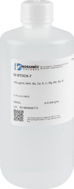 Inorganic Ventures&nbsp;100 PPM 9 CATION IC CAL STD