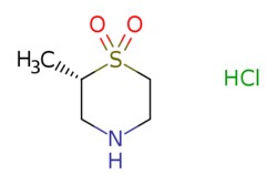 eMolecules​&nbsp;2043769-78-2 | (2S)-2-methyl-1lambda6-thiomorpholine-1,1-dione hydrochloride | A2B Chem LLC | MFCD30497809 | 185.670 | C5H12ClNO2S | 95.000 | Cl.C[C@H]1CNCCS1(=O)=O | 500mg | 834809867