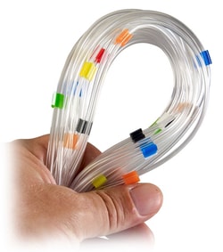 Hach Company&nbsp;Pump Tubing, PVC 0.025 in (0.635 mm) I.D., Orange/White, 12-Pack - Replacement for Automated Lab Pumps and Flow Injection Analysis