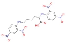 eMolecules​&nbsp;1655-49-8 | N?,N?-Bis(2,4-dinitrophenyl)-L-lysine | Aladdin Scientific Corporation | MFCD00056105 | 478.374 | C18H18N6O10 | 97.000 | OC(=O)[C@H](CCCCNc1ccc(cc1[N+]([O-])=O)[N+]([O-])=O)Nc1ccc(cc1[N+]([O-])=O)[N+]([O-])=O | 1g | 845462542