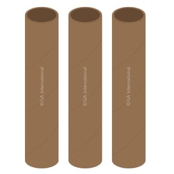 GA International&nbsp;Ink Ribbon Takeup Core for 4″ – Wide Class Thermal-Transfer Printers (Carton), (Pack of 3) 3 cores/pack