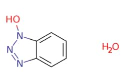 eMolecules​&nbsp;HOBt hydrate wetted with not less than 20 wt. % water | Oakwood Chemicals | 123333-53-9 | MFCD00065690 | 153.141 | C6H7N3O2 | 99.000 | O.On1nnc2ccccc12 | 100g | 480169771