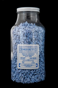 WA HAMMOND DRIERITE COMPANY&nbsp;DRIERITE, INDICATING 4 MESH 5 LB JAR, STOCK# 21005