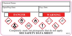Gmp Labeling Inc Chemical Material GHS Label, Quantity: Each of 1