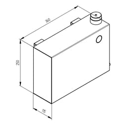 Chemglass Life Sciences&nbsp;10L Expansion Tank for Huber Circulators (Chemglass CG-1969-T10)