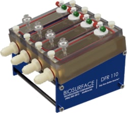 Biosurface Technologies Corp&nbsp;4-Channel Polysulfone Drip Flow Biofilm Reactor, Low-Shear Laboratory Biofilm Growth Device, BioSurface Technologies Corporation.