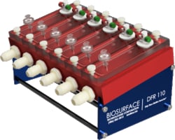 Biosurface Technologies Corp&nbsp;4-Channel Aluminum Drip Flow Biofilm Reactor, Low-Shear Laboratory Biofilm Growth Device, BioSurface Technologies Corporation.