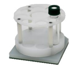 HEPATOCHEM PhotoRedOx Box UV-Vis Photoreactor Holder 8x 8ml vial