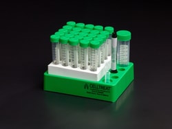 CELLTREAT Scientific Products&nbsp;PLASTIC RACK ONLY, 15mL Centrifuge Tube, Best Value RackMaster, Non-sterile, Reusable