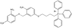 FOCUS BIOMOLECULES&nbsp;Biochemical Reagents, Mito-Photo-DNP, Mitochondria specific, photo-activated protonophore, CAS Unknown, 98% by TLC/NMR (Conforms)