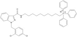 FOCUS BIOMOLECULES&nbsp;Biochemical Reagents, Mito-lonidamine, Mitochondria-targeted antiglycolytic agent, CAS 2361564-49-8, 98% by TLC/NMR (Conforms)