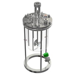 Chemglass Life Sciences&nbsp;Chemglass 5 L Perfusion Bioreactor Vessel, Unjacketed, Graduated