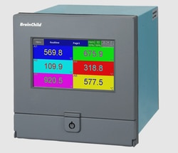 CAS DATALOGGERS&nbsp;Accsense PR2012 12 Channel Paperless Chart Recorder with FDA CFR21 Part 11 Software