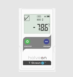 CAS DATALOGGERS&nbsp;Halveon T Stream Dry Ice Single Use Temperature PDF Data Logger