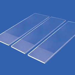 Electron Microscopy Sciences A microscope slide that has a 3/4" sanblasted