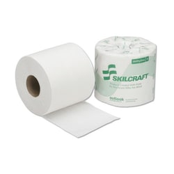 CTMATTER LLC&nbsp;8540016308729, SKILCRAFT Toilet Tissue, Septic Safe, 2-Ply, White, 500 Sheets/Roll, 96 Rolls/Carton