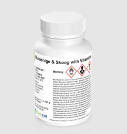 PLANT CELL TECHNOLOGY&nbsp;Murashige & Skoog Basal Salts with Macronutrients, Micronutrients, Vitamins and Glycine, Plant Tissue Culture, MS Basal Salts Mod. 9, White to Yellow Powder, 50L Pouch