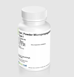 PLANT CELL TECHNOLOGY&nbsp;Gelling Agent, Plant Tissue Culture, Agar Type I, Off-White to Tan Powder, 1kg Pack