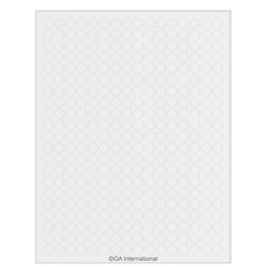 GA International Cryogenic Labels for Laser Printers 0.43" / 10.9mm Circle