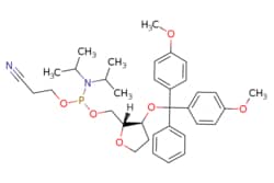eMolecules​&nbsp;401813-16-9 | Reverse abasic phosphoramidite | ChemScene | MFCD29904575 | 620.727 | C35H45N2O6P | 98.000 | COc1ccc(cc1)C(O[C@H]1CCO[C@@H]1COP(OCCC#N)N(C(C)C)C(C)C)(c1ccccc1)c1ccc(OC)cc1 | 5g | 932342404