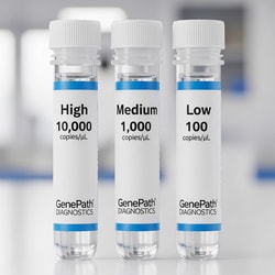 GENEPATH DIAGNOSTICS INC&nbsp;Individual Trimethoprim (DfrA,DftB,DfrG) quantitative standards for assay calibration and validation. Supplied at high (10,000 cps/µL), medium (1,000 cps/µL), and low (100 cps/µL) concentrations (RUO)