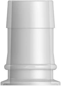 Pacer Global LLC&nbsp;Nordson Medical Sanitary Fitting, 1.5'' Maxi Flange to 600 Series Barb, 1.5'' ID Tubing, Polypropylene, 1/EA - SFMX6150-6005