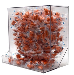 Omnimed Inc&nbsp;Bulk PETG Dispenser with Easy Access Tray | Clear Wall-Mounted PPE Storage
