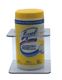 Omnimed Inc&nbsp;Wall Mount Wipe Dispenser for Clorox Wipes Regular & Other Container Wipes (4.5