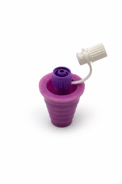 MARIAN MEDICAL INC&nbsp;ENFit Bottle Adapter, Stepped Universal, Press In, 50 Per Box