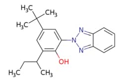 eMolecules​&nbsp;36437-37-3 | 2-(2-Hydroxy-3-sec-butyl-5-tert-butylphenyl)benzotriazole | AA Blocks LLC | MFCD09751272 | 323.440 | C20H25N3O | 0.000 | CCC(C)c1cc(cc(c1O)-n1nc2ccccc2n1)C(C)(C)C | 100mg | 862831671