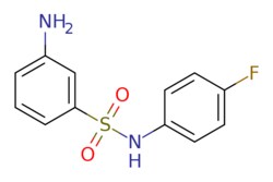 eMolecules​&nbsp;953717-92-5 | 3-Amino-N-(4-fluorophenyl)benzenesulfonamide | AA Blocks LLC | MFCD09731646 | 266.290 | C12H11FN2O2S | 0.000 | Nc1cccc(c1)S(=O)(=O)Nc1ccc(F)cc1 | 1g | 913050326