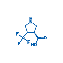 BLD PHARMATECH CO LIMITED&nbsp;(3S,4S)-4-(Trifluoromethyl)pyrrolidine-3-carboxylic acid, CAS Number: 1909288-71-6, 1g, Purity: 98%